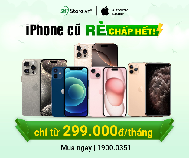 iPhone cũ như mới – 15 tháng 1 Đổi 1